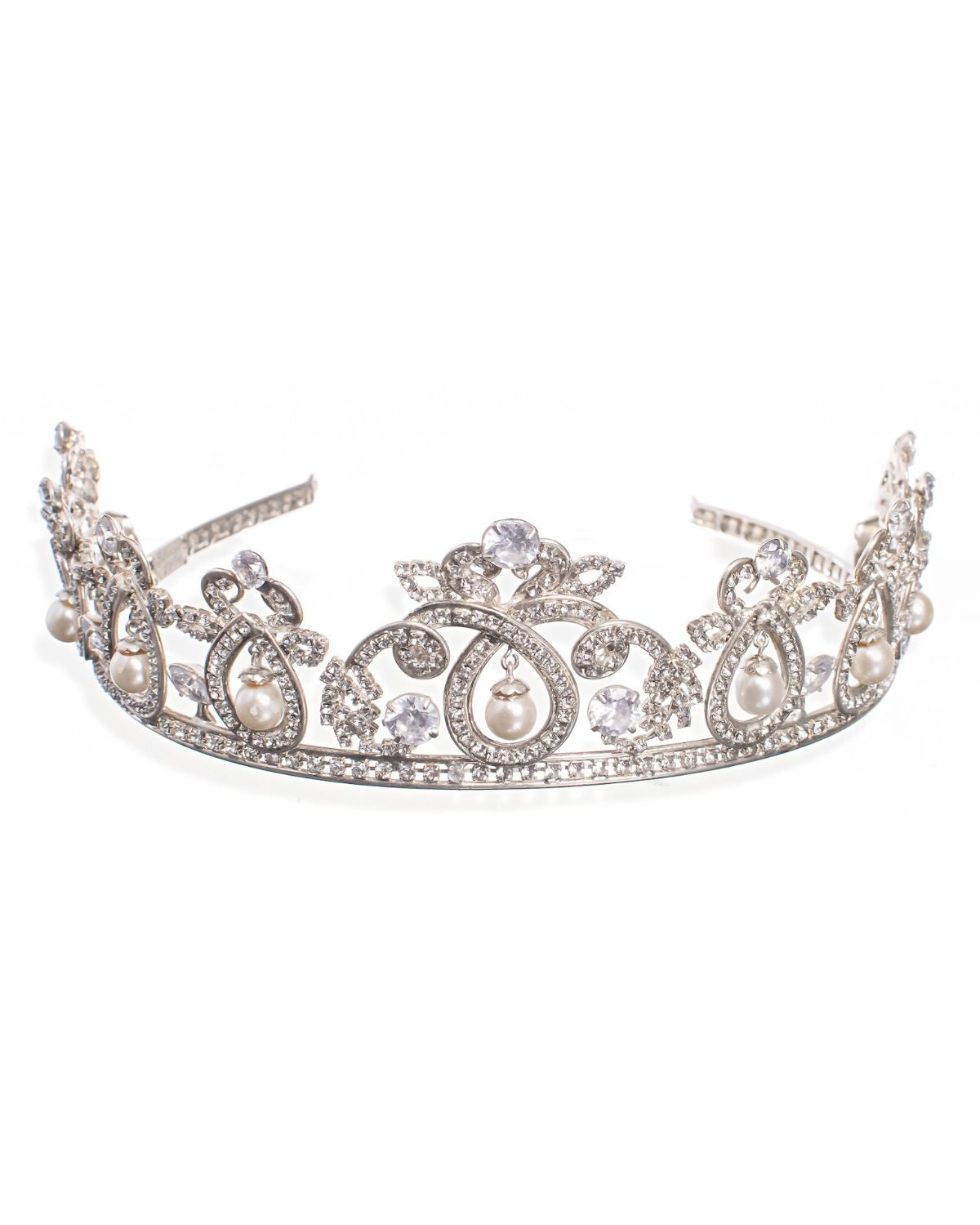 Coroa Noiva Zircônias Pérolas Paula Esposar