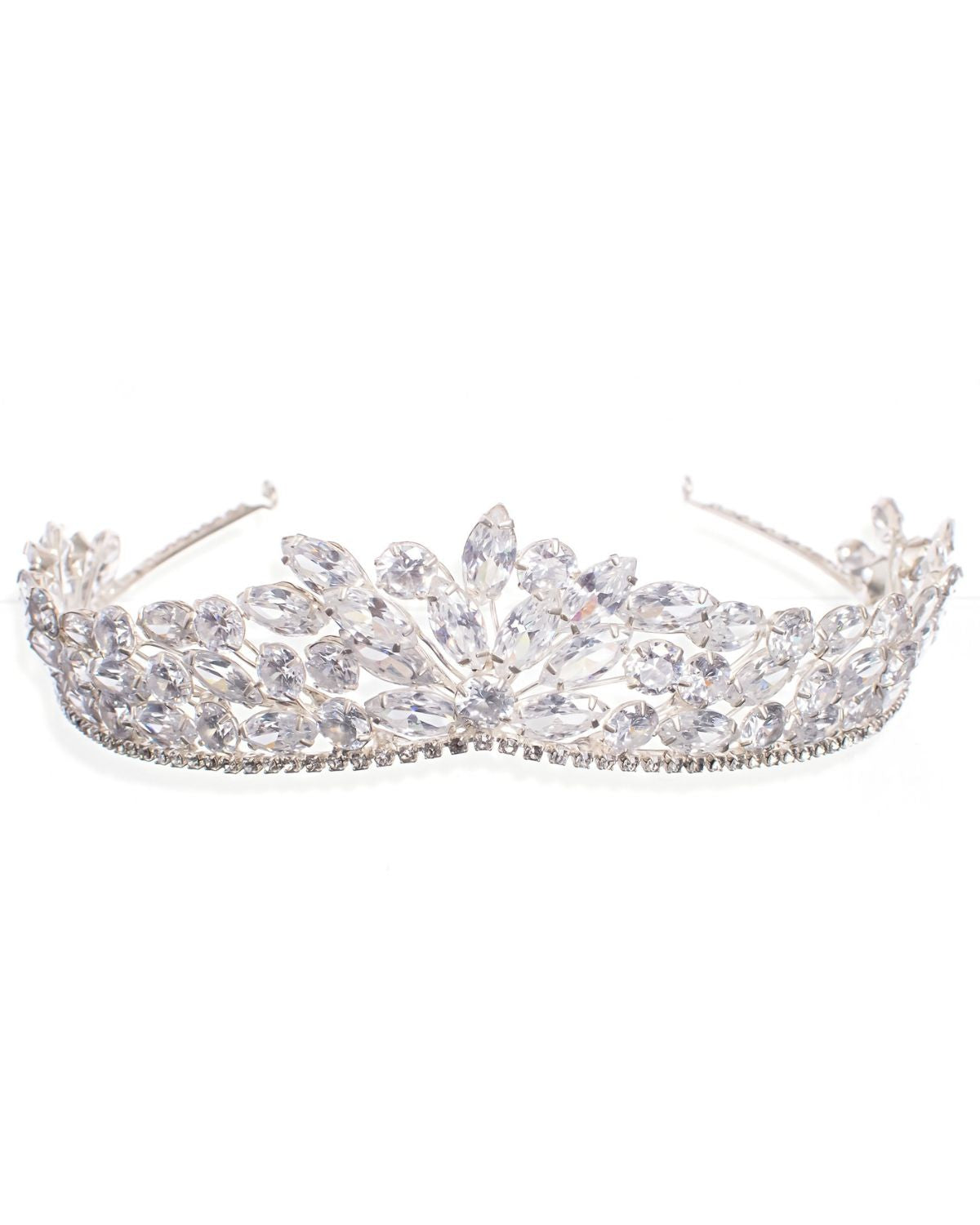 Coroa Noiva Folhas Zircônias Nubia Esposar