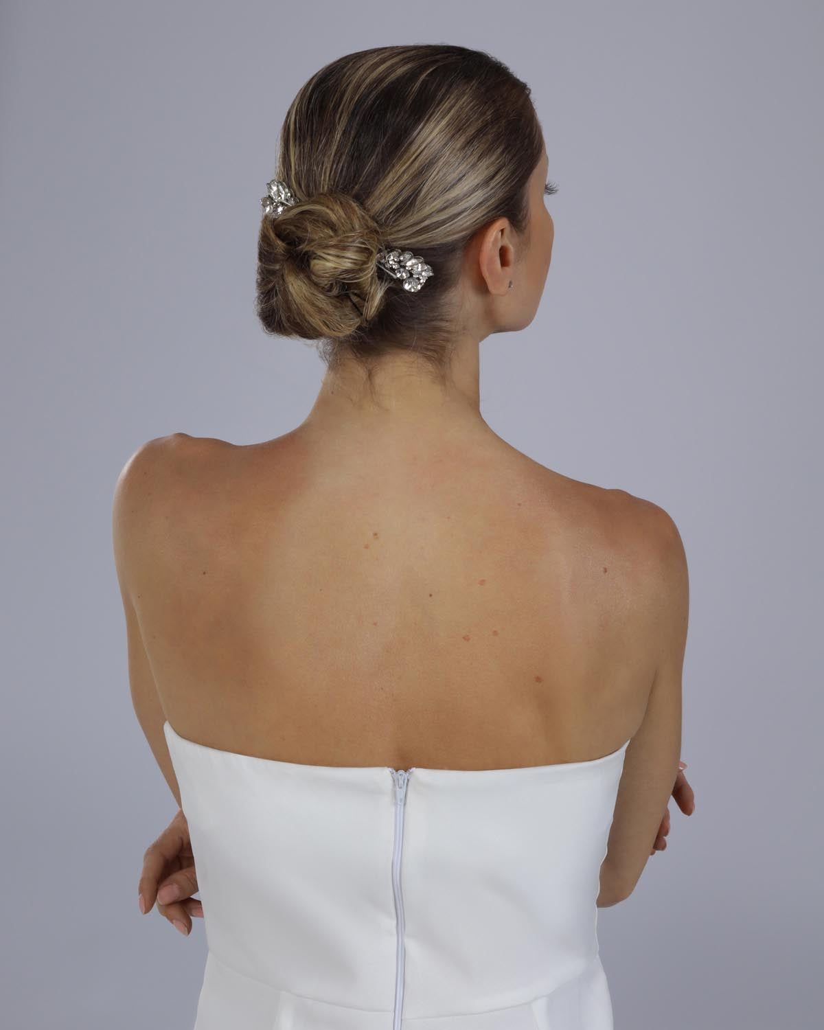Grampos de Noiva Broche Pedras Zircônias Arkade Esposar