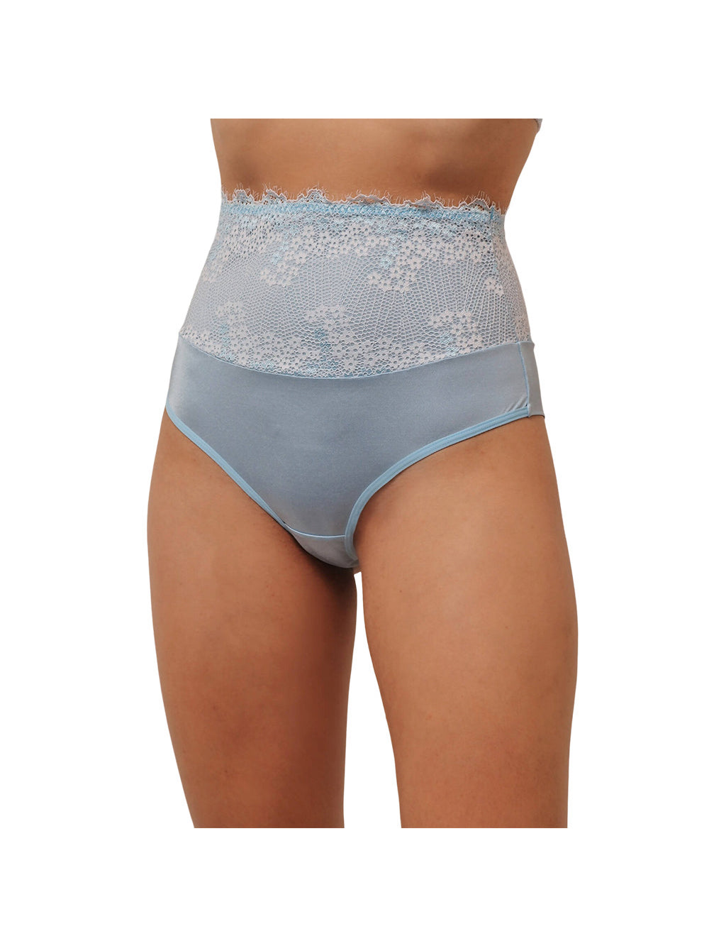 Conjunto Calcinha E Top Cropped Sky Lace Esposar