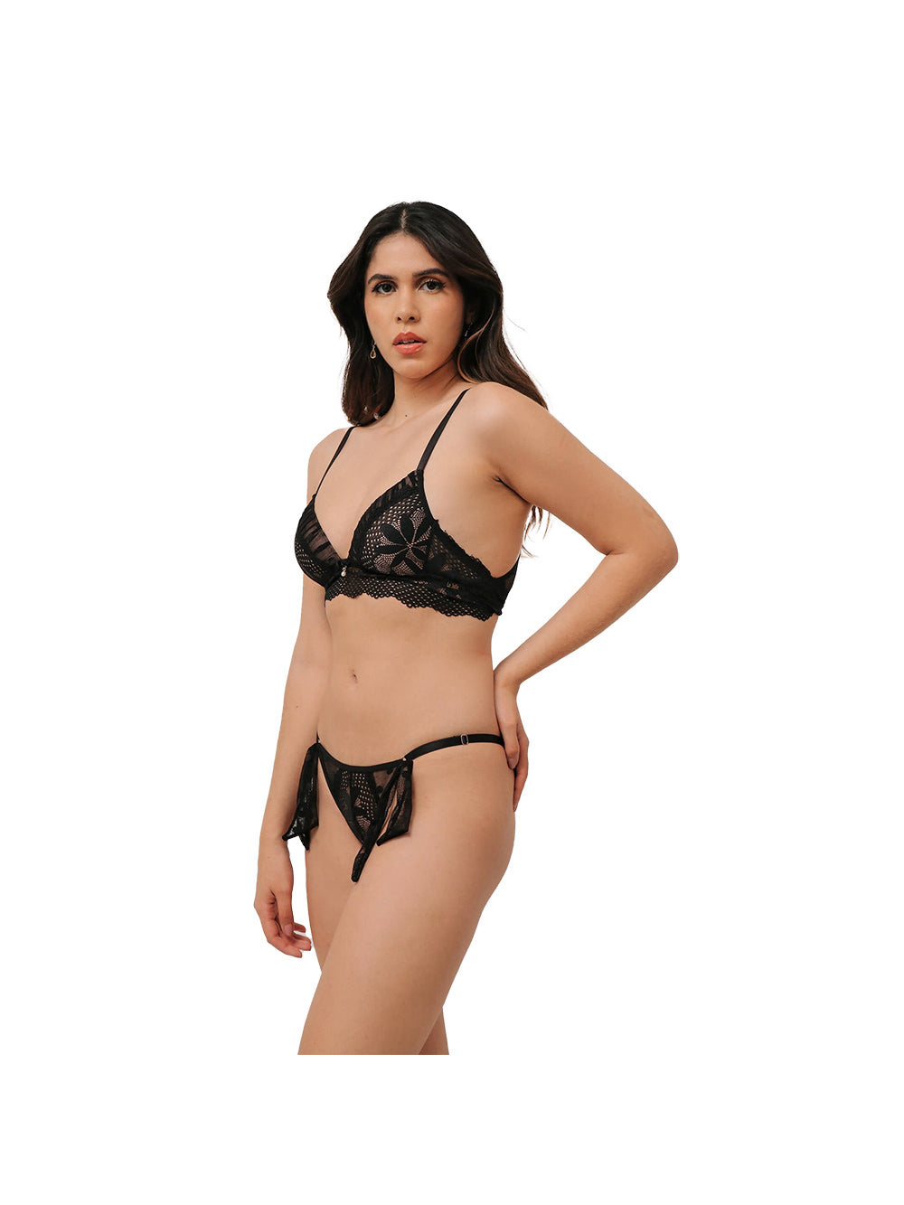 Conjunto Calcinha E Sutiã Céu Esposar