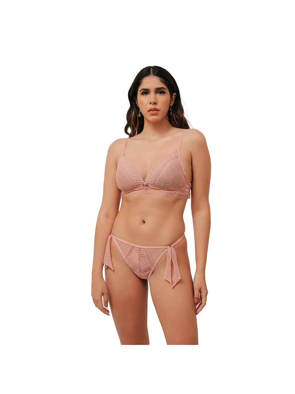 Conjunto Calcinha E Sutiã Céu Esposar