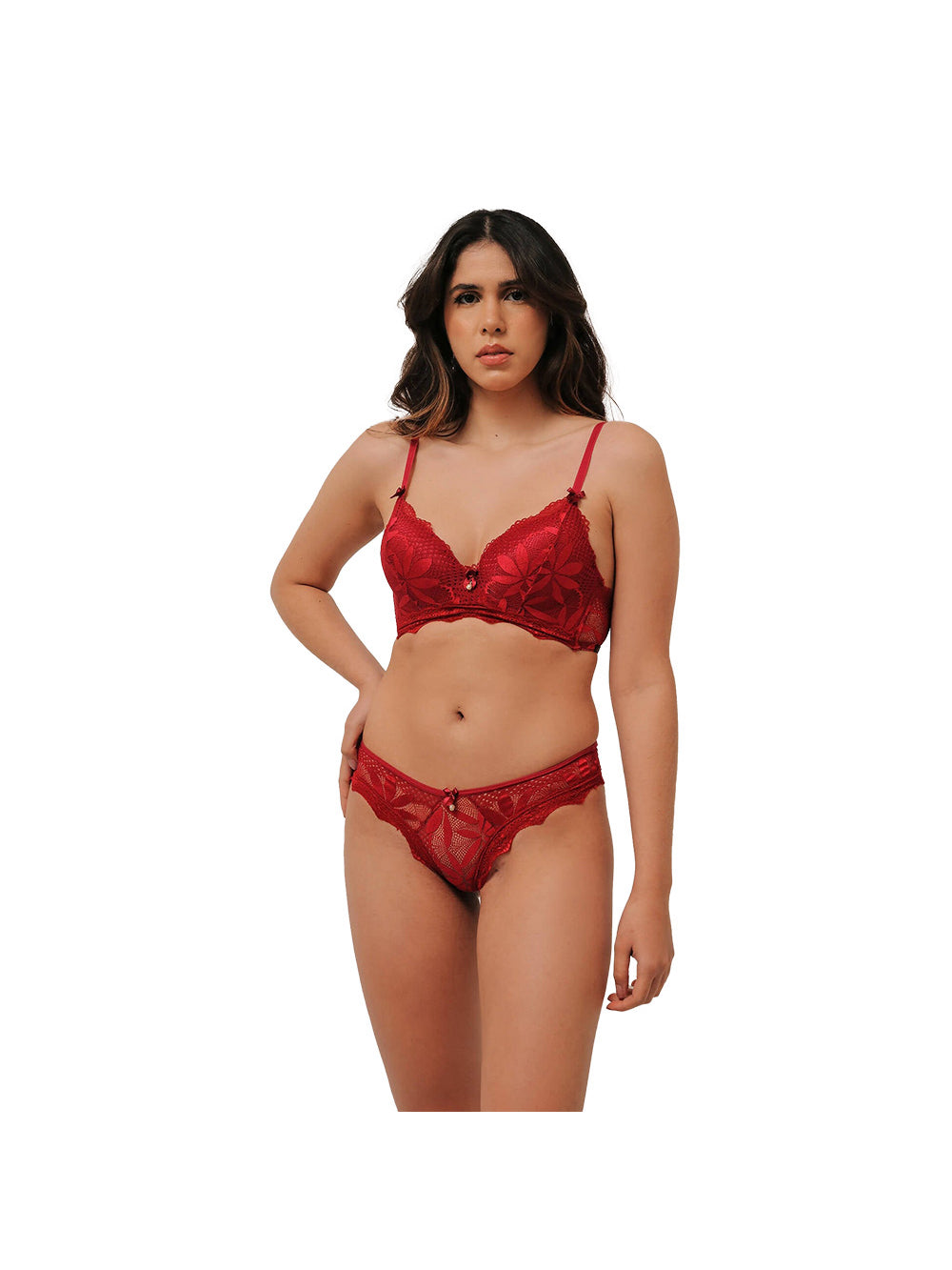 Conjunto Calcinha E Sutiã Desejo Esposar