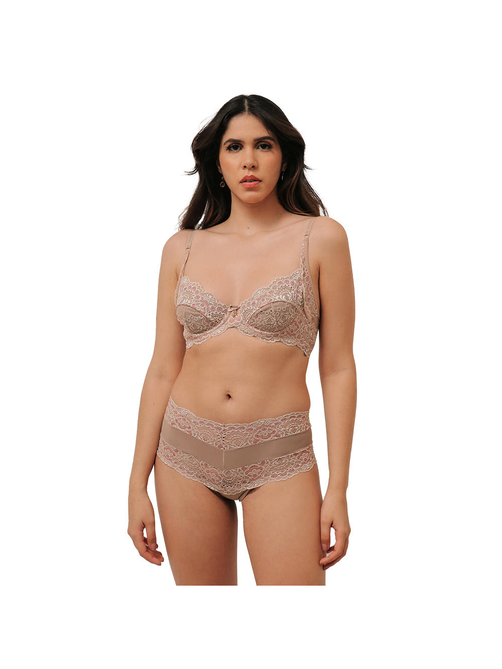 Conjunto De Calcinha E Sutiã Hot Chocolate Esposar