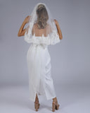 Mantilha Noiva Curta Renda Chantilly Renata Esposar