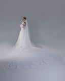 Mantilha Noiva Longa Renda Chantilly Venice Esposar