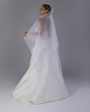 Mantilha Noiva Média Vera Tule Renda Dupla Esposar