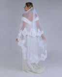 Mantilha Noiva Média Tule Renda Chantilly Toscana Esposar