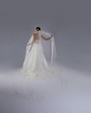 Mantilha Noiva Longa Renda Chantilly Rosalina Esposar