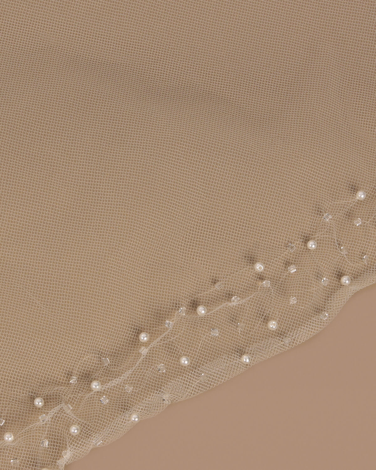 Véu Noiva Longo Tule Bordado Pérolas Valentim Branco Esposar