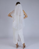 Véu Noiva Médio Tule Francês Off White Mabe Esposar