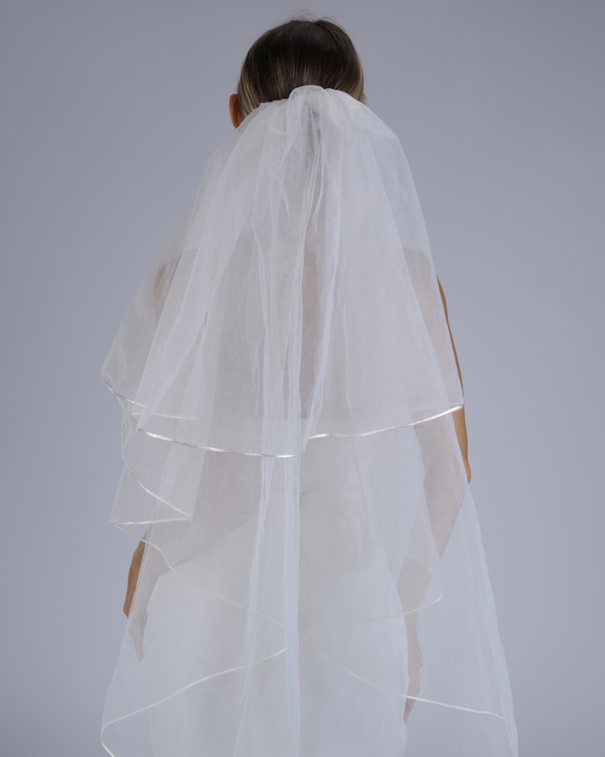 Véu Noiva Médio Tule Francês Off White Mabe Esposar