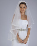 Véu Noiva Médio Tule Francês Renda Aline Esposar