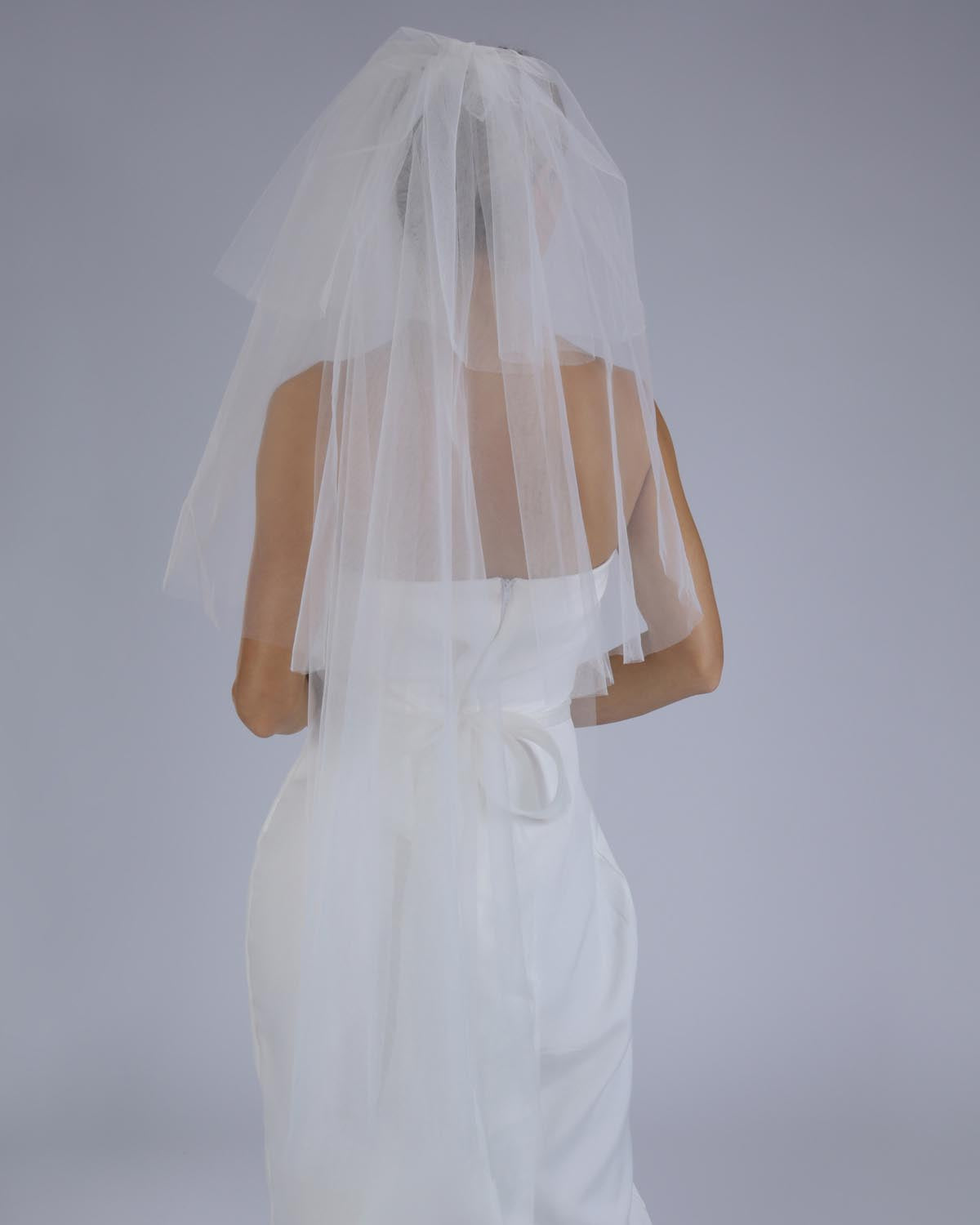 Véu Noiva Médio Off White Triplo Domitila Esposar