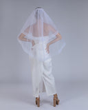 Véu Noiva Médio Tule Francês Dupla Maria Elisa Esposar