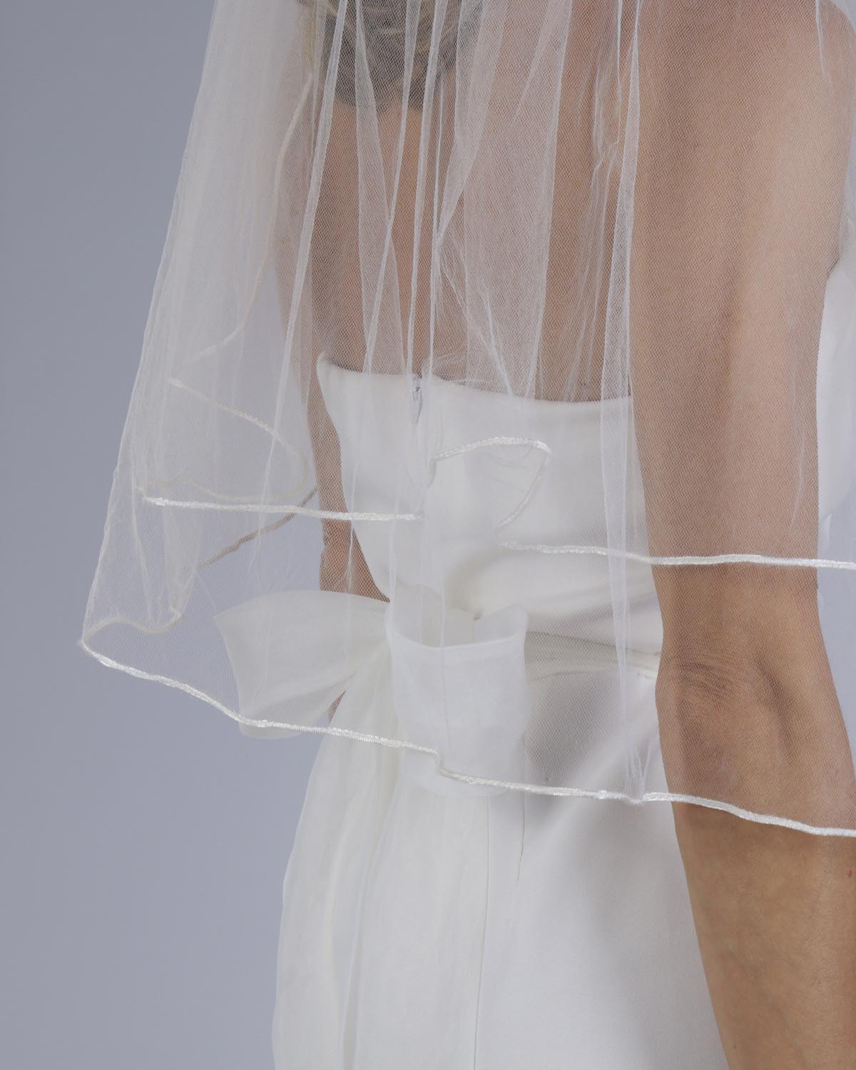 Véu Noiva Médio Dupla Rolote Off Danny Esposar