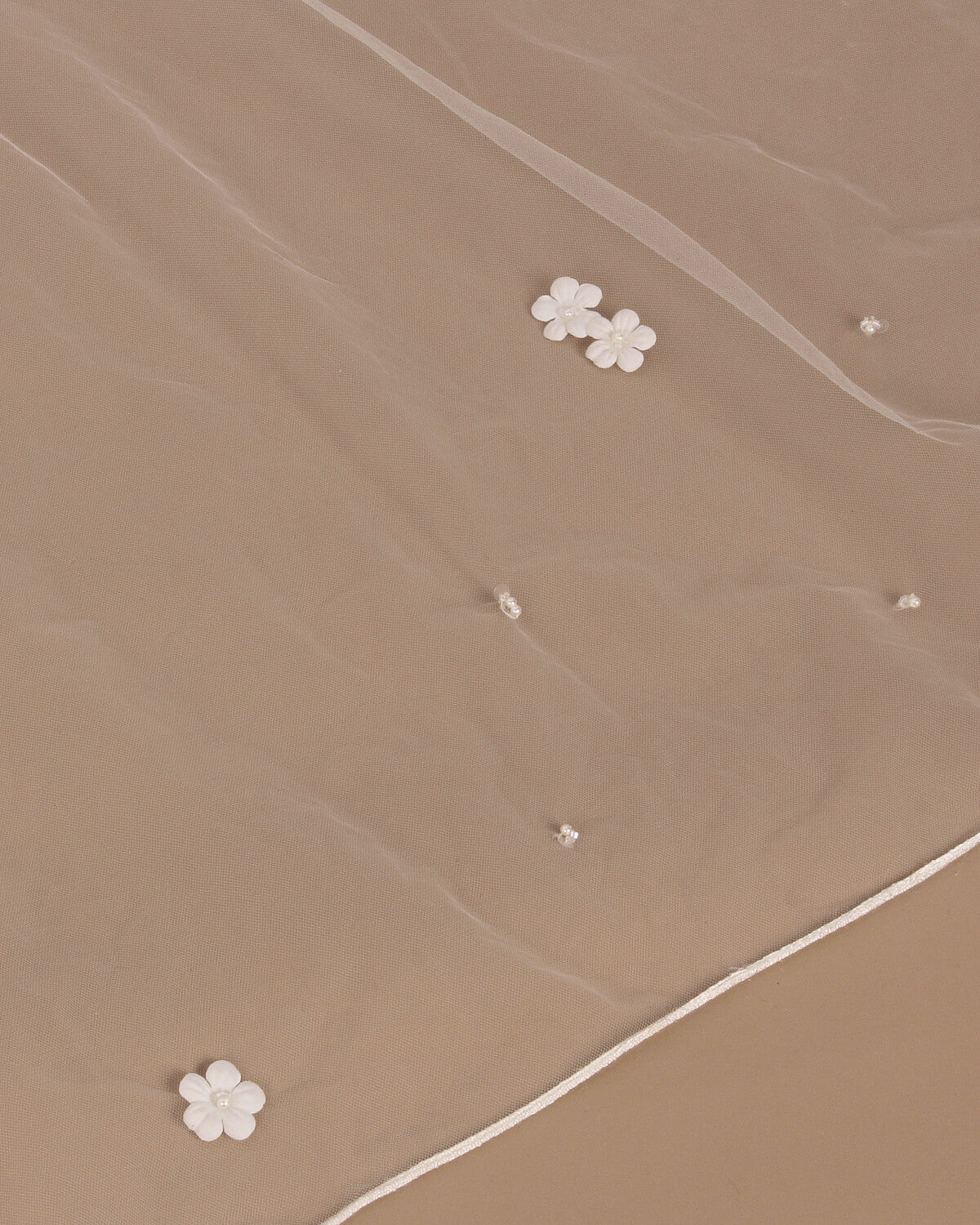 Véu de Noiva Longo Jaques Tule Francâs Off White Esposar