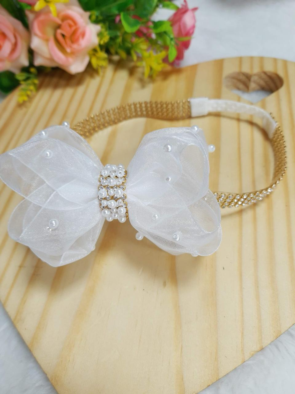 Tiara de Daminhas de Honra  Tanner Laços e Acessórios