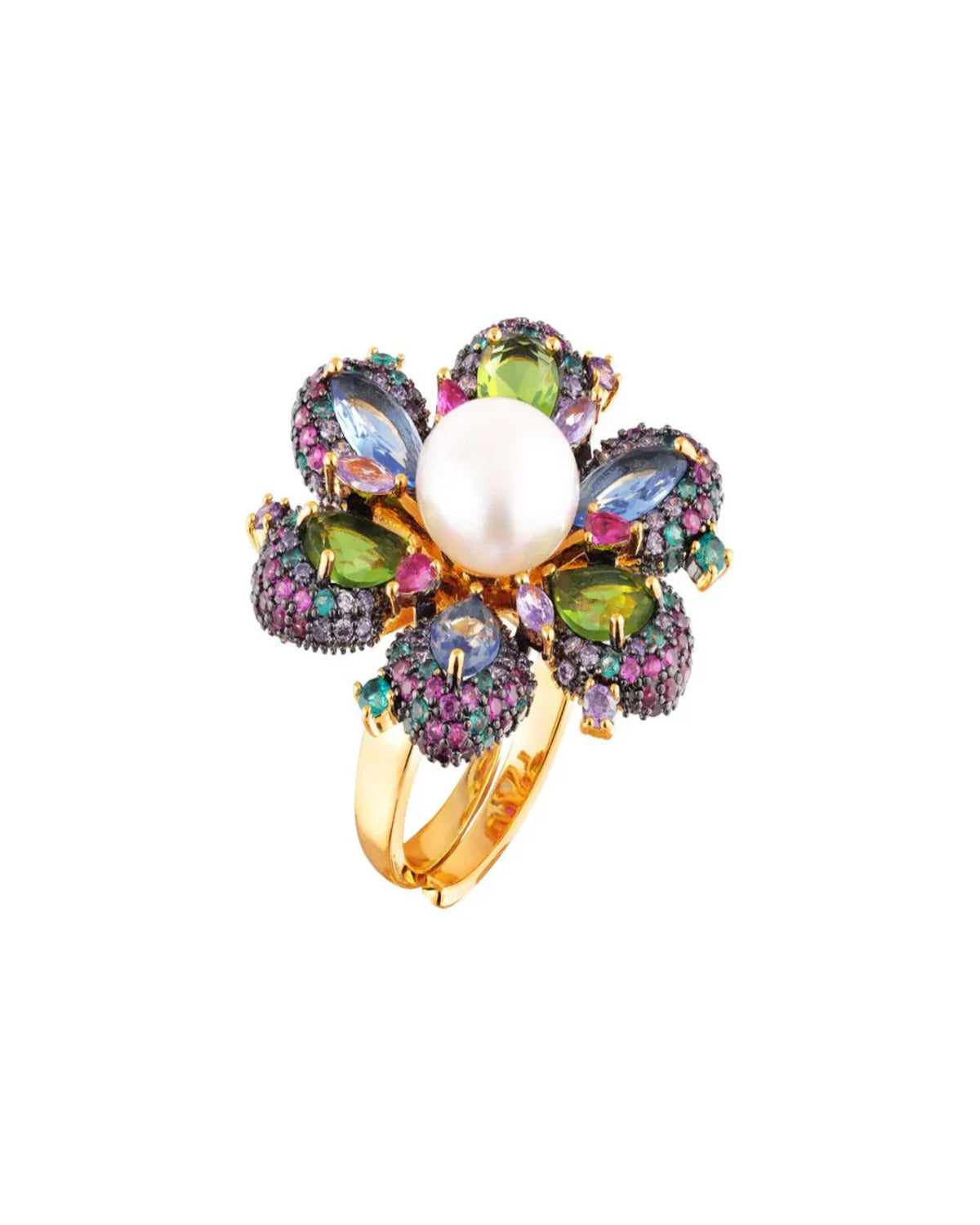 Anel Ninfas Festa Aro Ajustável Adriana Leite Jóias