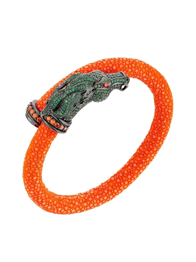 Bracelete Galuchat Horse Festa Adriana Leite Joias