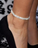Tornozeleira Chic de Strass para Festas e Eventos Narcisa Acessórios