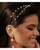 Brinco para Noiva Banhado Ouro Pérola de água Doce Alessandra Cazzaro