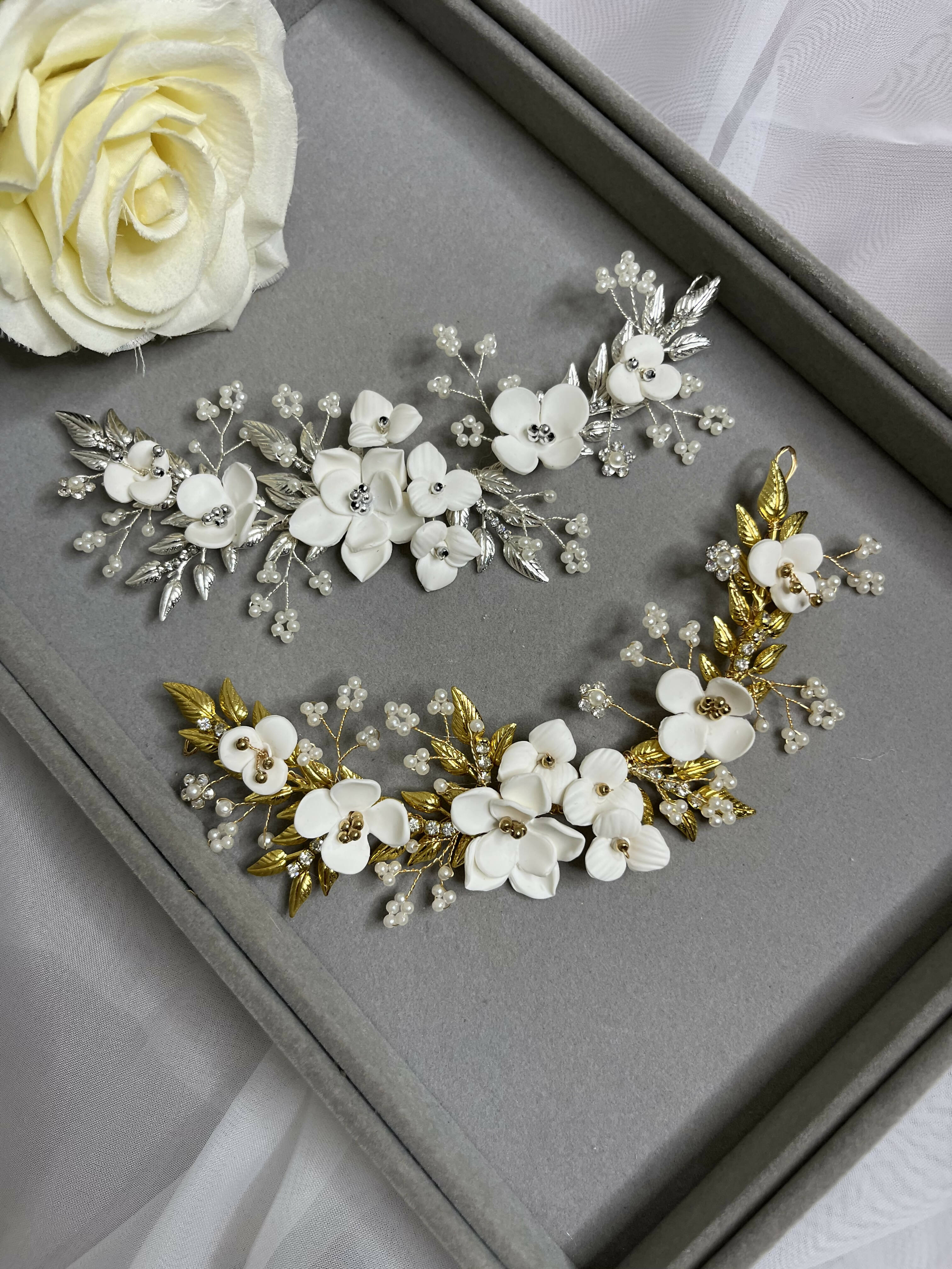 Pente Boho Floral Pri Grinaldas
