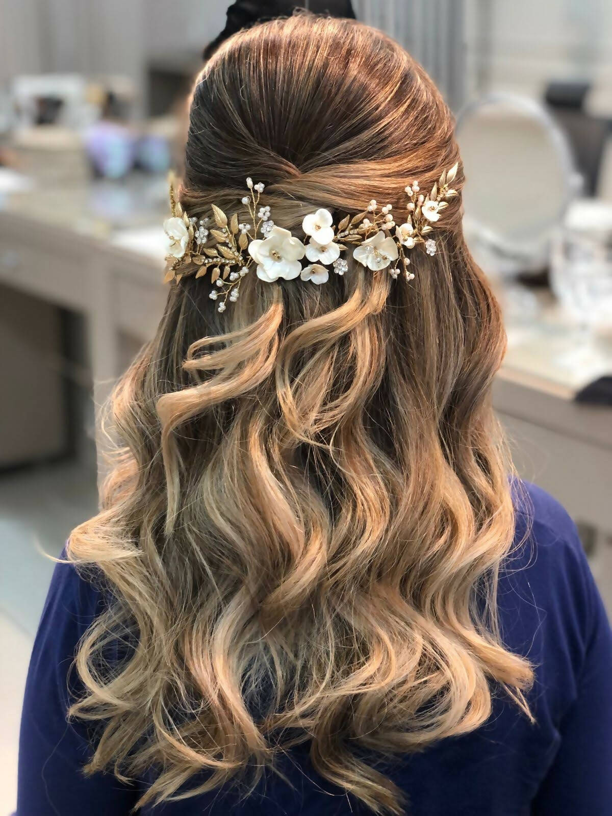 Pente Boho Floral Pri Grinaldas