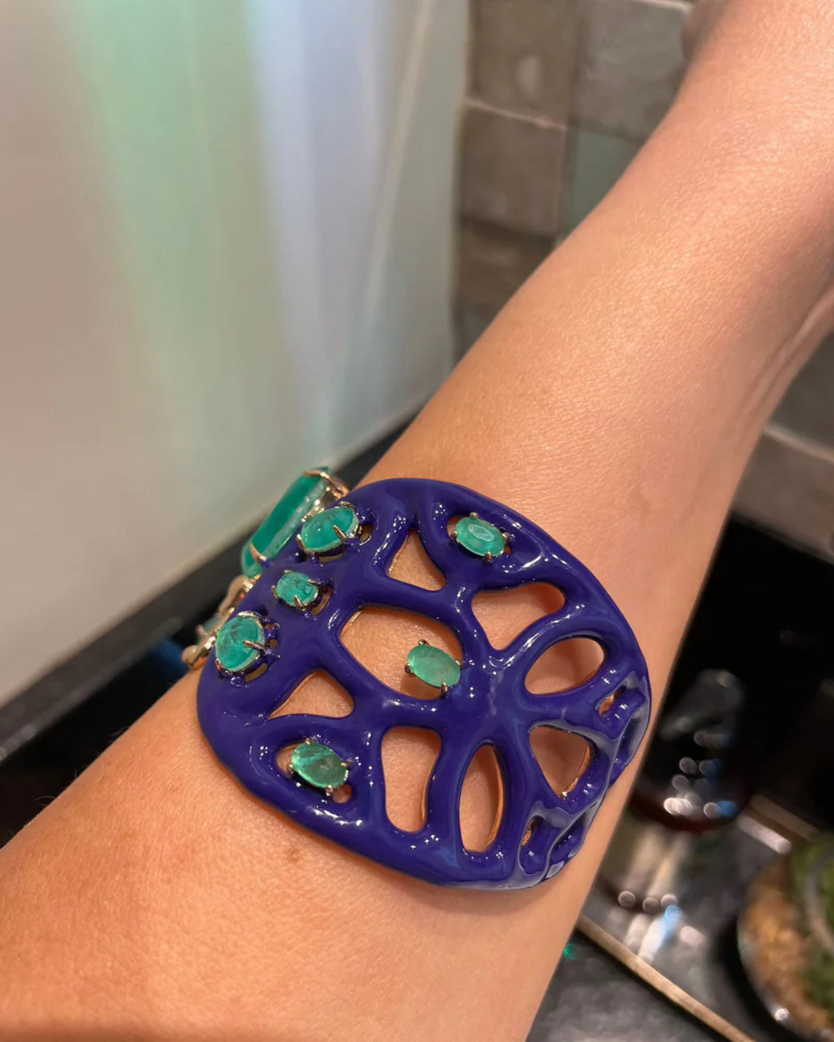 Bracelete Bug Esmaltado Festa Adriana Leite Joias