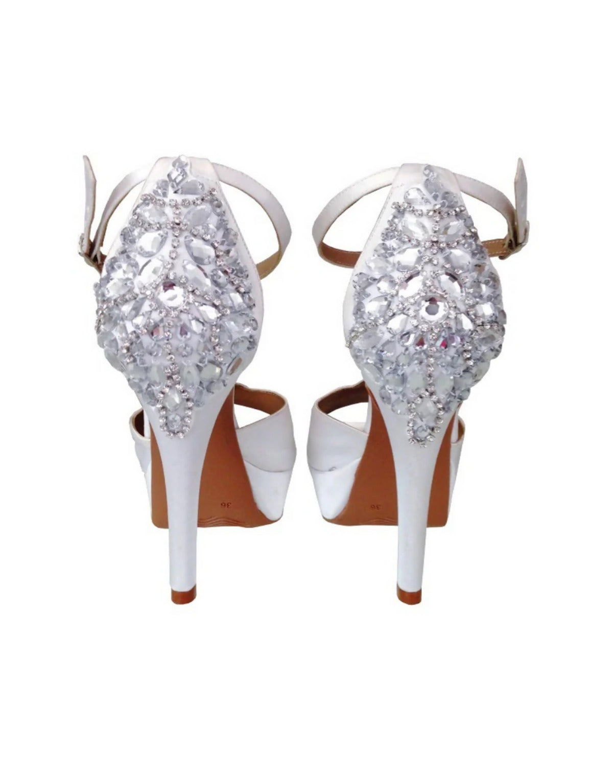 Sandália Peep Toe Marina de Noiva e Festa Marina Borja Atelier