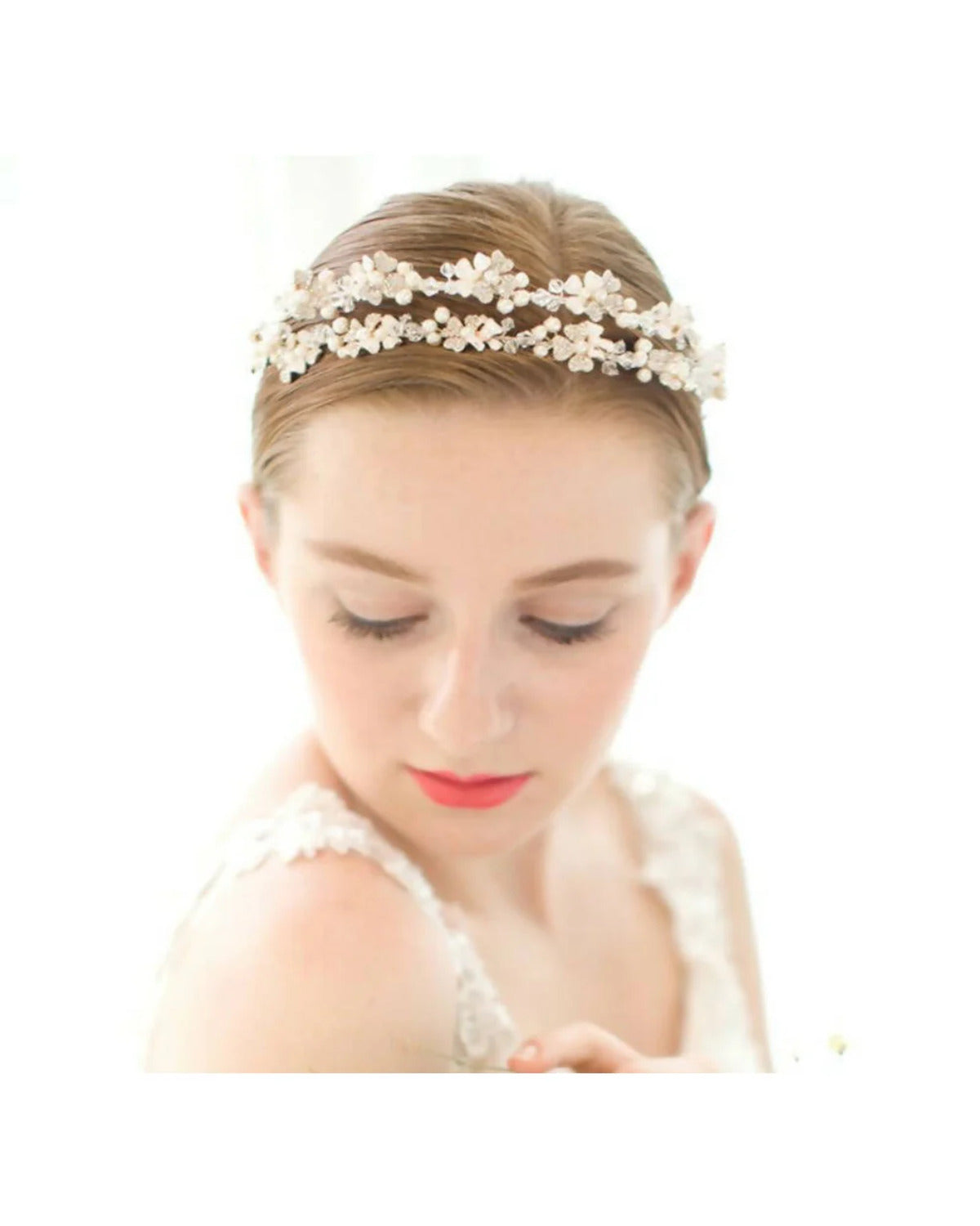 Tiara de Noiva Dupla Paraty Narcisa Acessórios