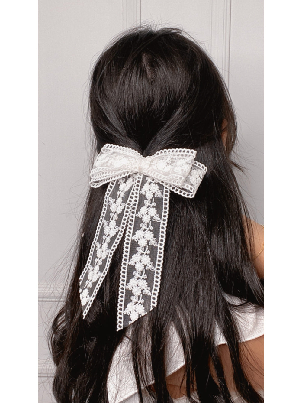 Laço de Cabelo Renda de Noiva ou Dama de Honra Raquel Racontti