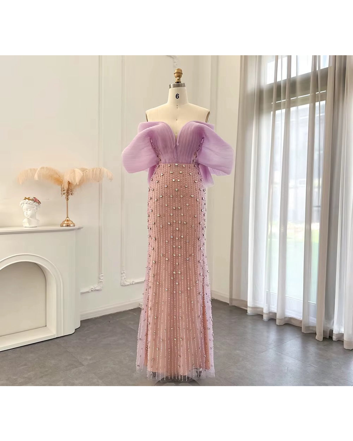 Vestido de Festa Longo Forro Longo Lilás Lia Amallu Oficial