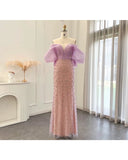 Vestido de Festa Longo Forro Longo Lilás Lia Amallu Oficial