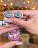 Brinco Octógono Festa Adriana Leite Joias