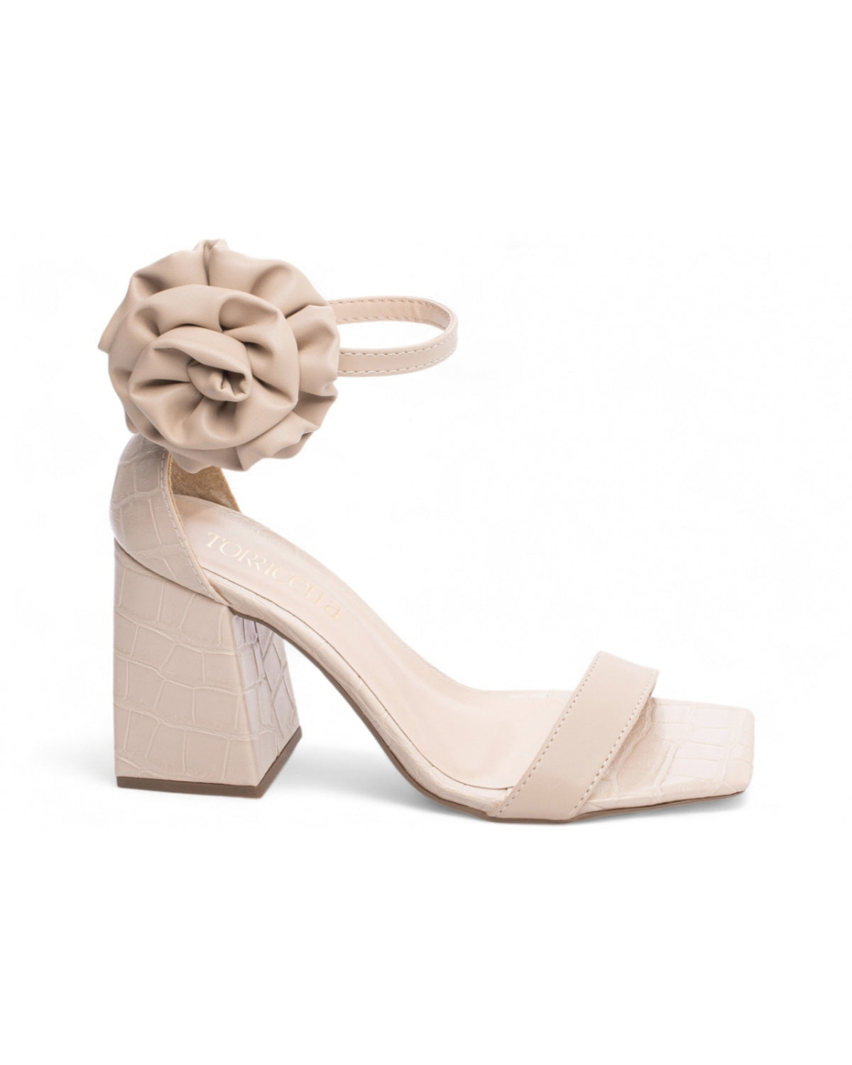Sandália de Festa com Flor Removível deLira Sapatos e Acessórios
