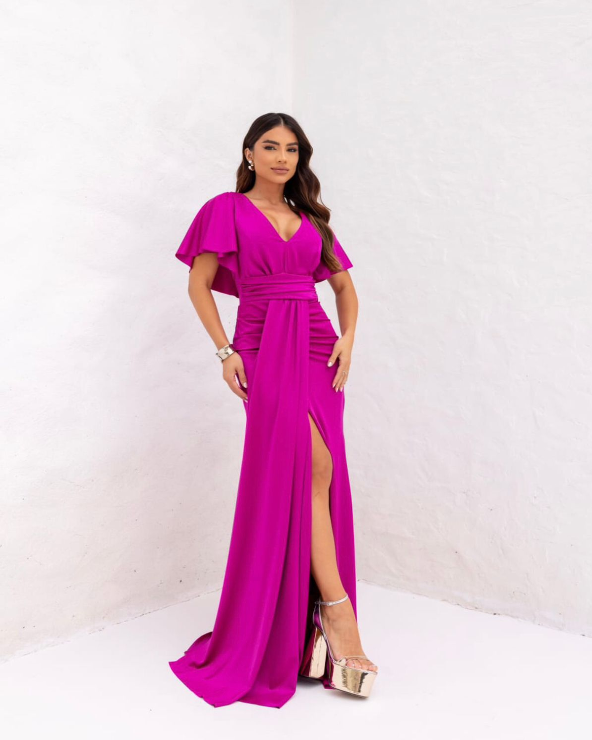 Vestido de Festa Sereia Lycra Galla Dress