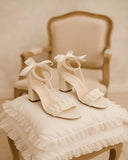 Sandália de Noiva Stella OffWhite Vis a Vis