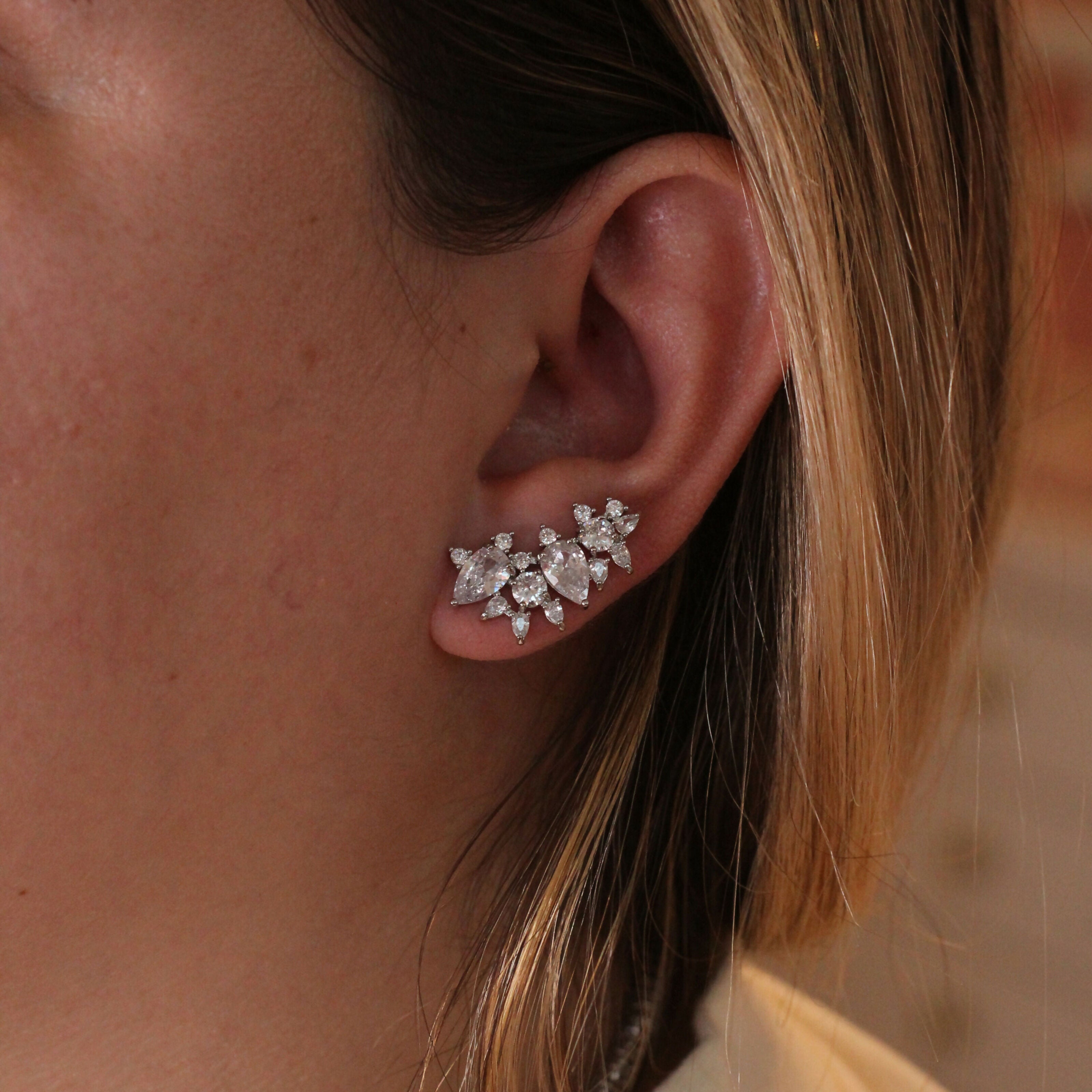 Brinco Ear Cuff de Noiva e Festa Antonella Ateliê Bride