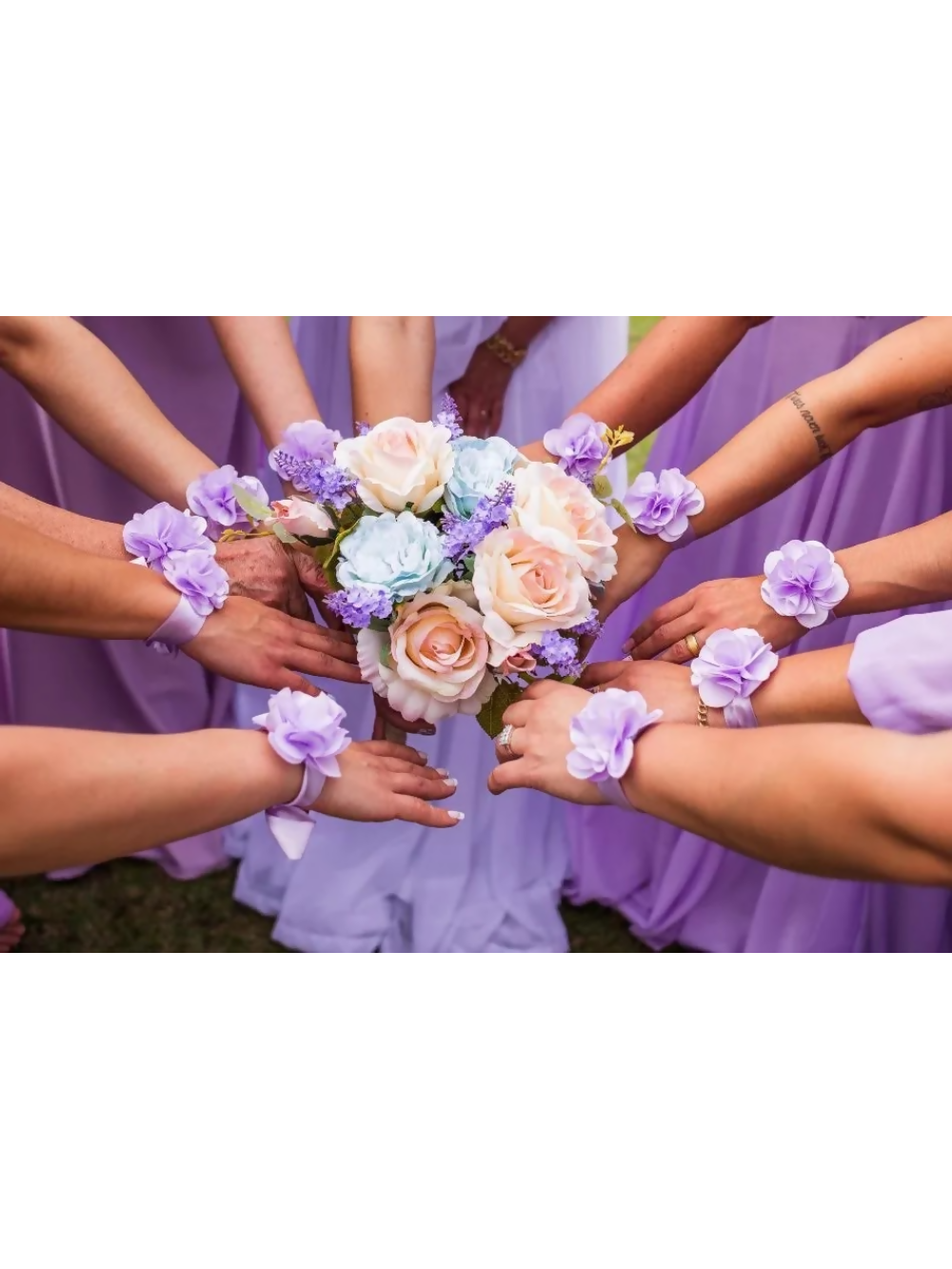 Kit 6 Corsage Damas de Honra SilFlores