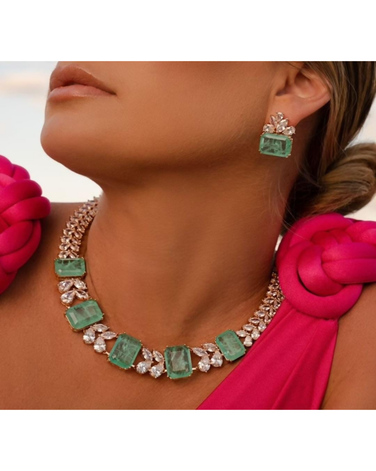 Conjunto de Colar e Brinco Teatro Nacional Andreia Brito