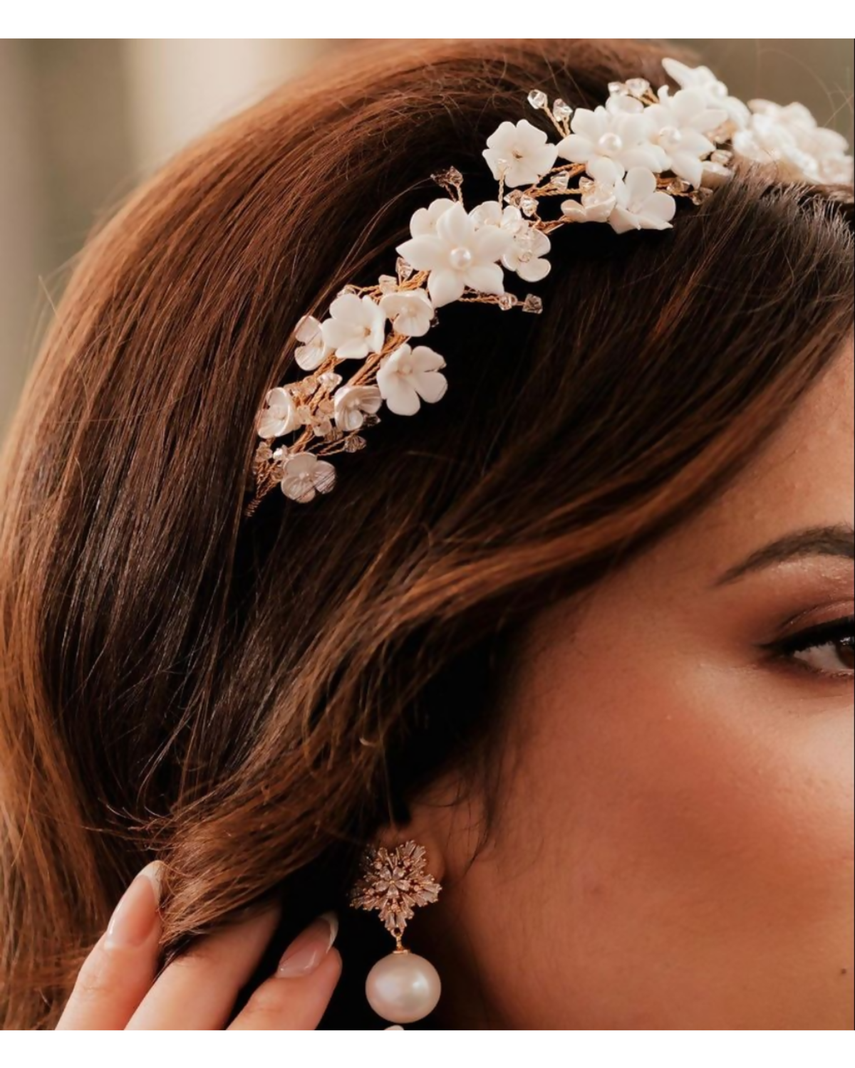 Tiara para Noiva Porcelana Alessandra Cazzaro