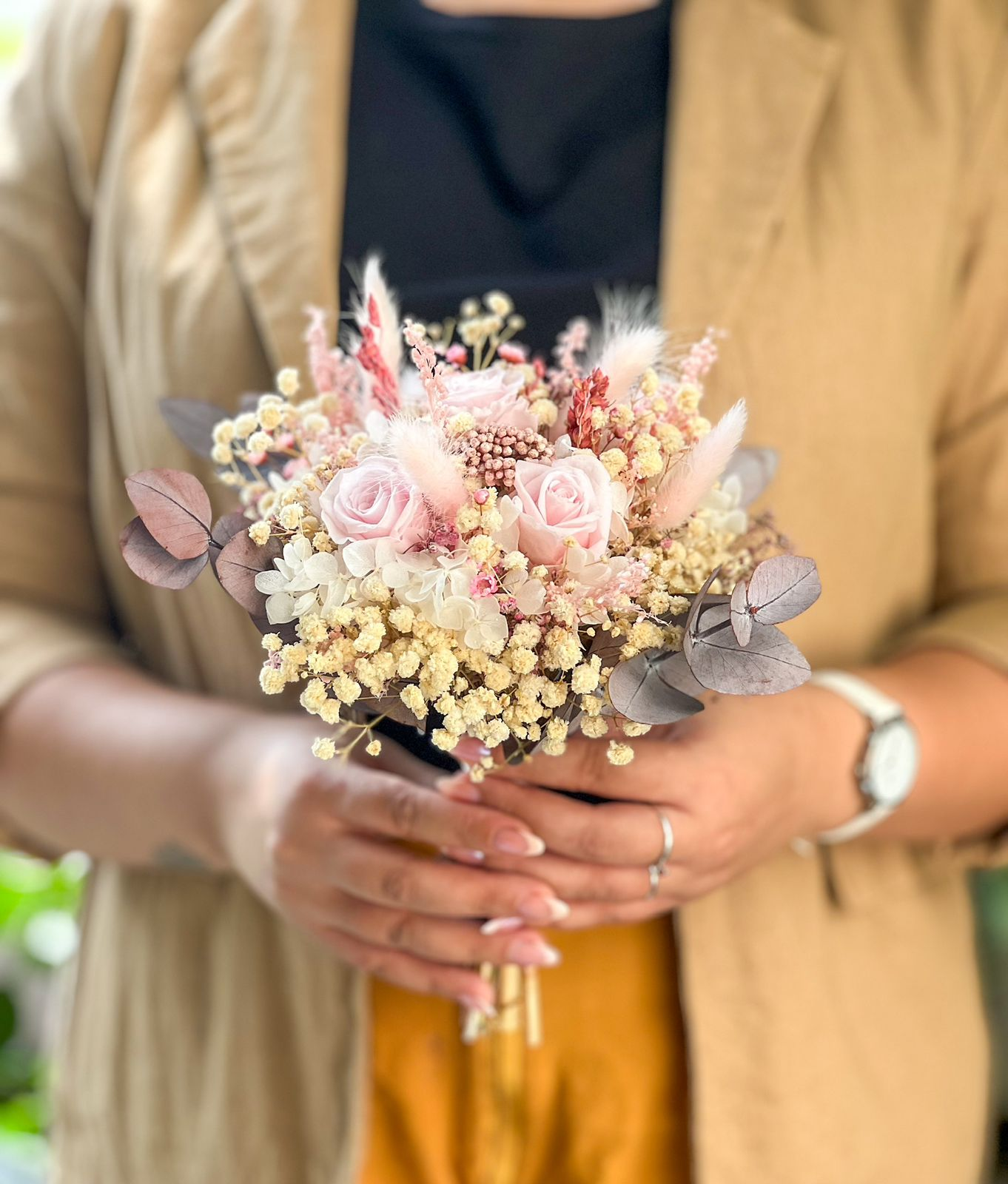 Bouquet de Noiva Peti 3 Minis Rosas Florizzis