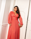 Vestido de Festa Tule Manga Longa Galla Dress