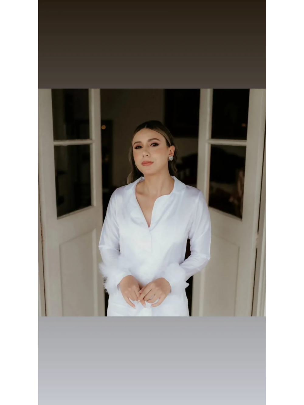 Pijama de Noiva Manga Longa Estilo Americano Ateliê Mayra Bueno