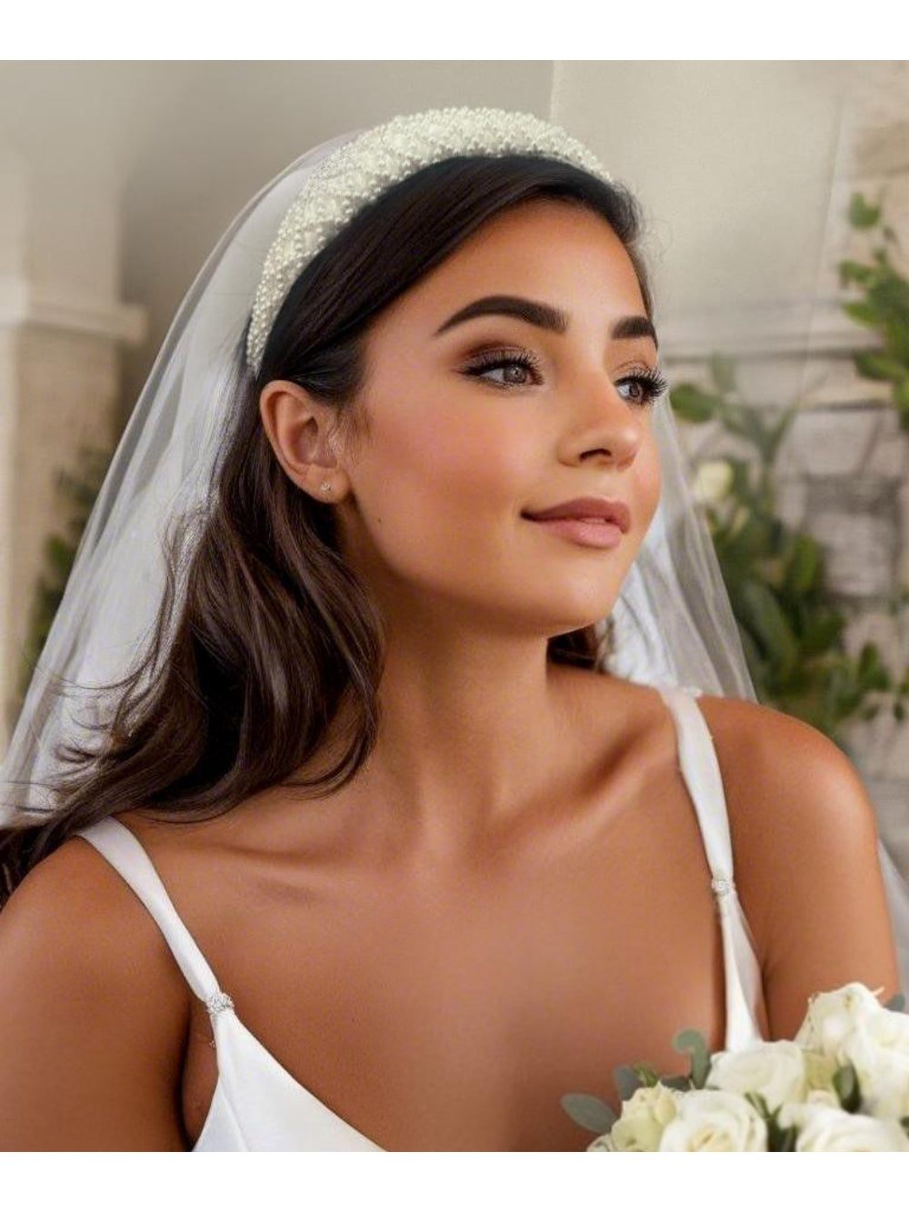 Coroa de Noiva Tiara Perola Tayla  Bride Boutique