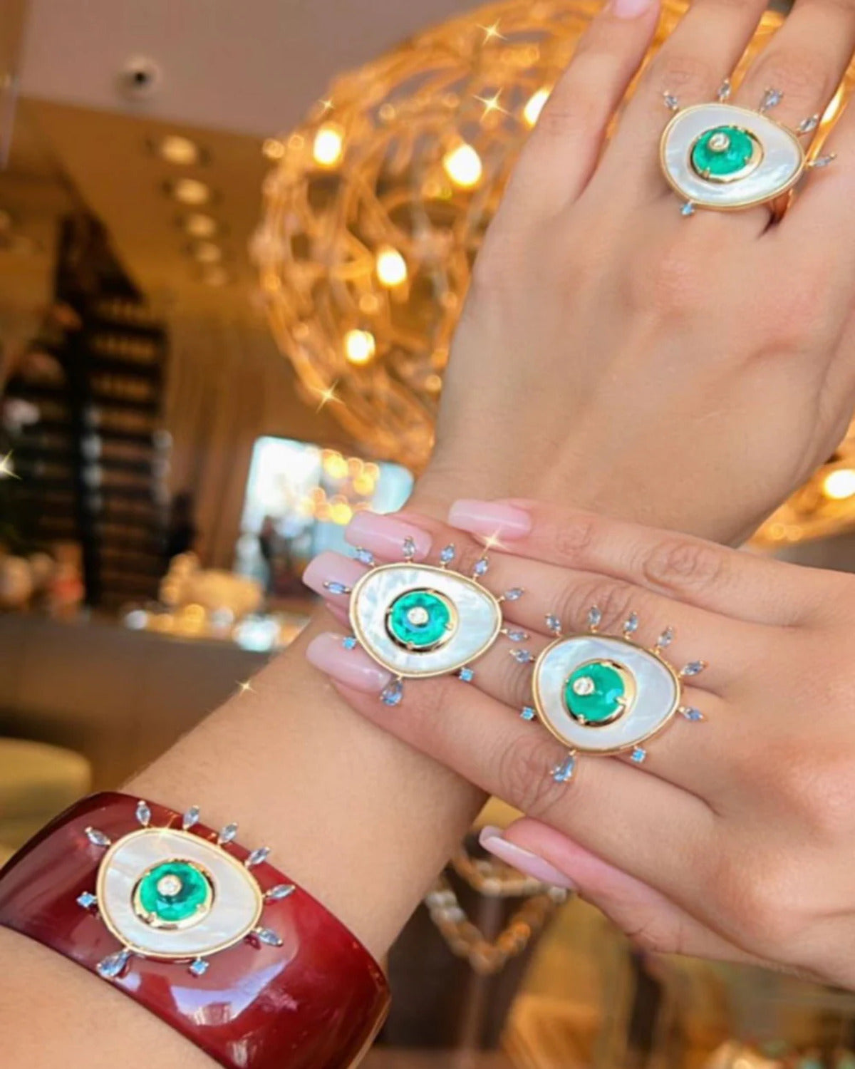 Brinco Olho Grego Madre Festa Adriana Leite Joias