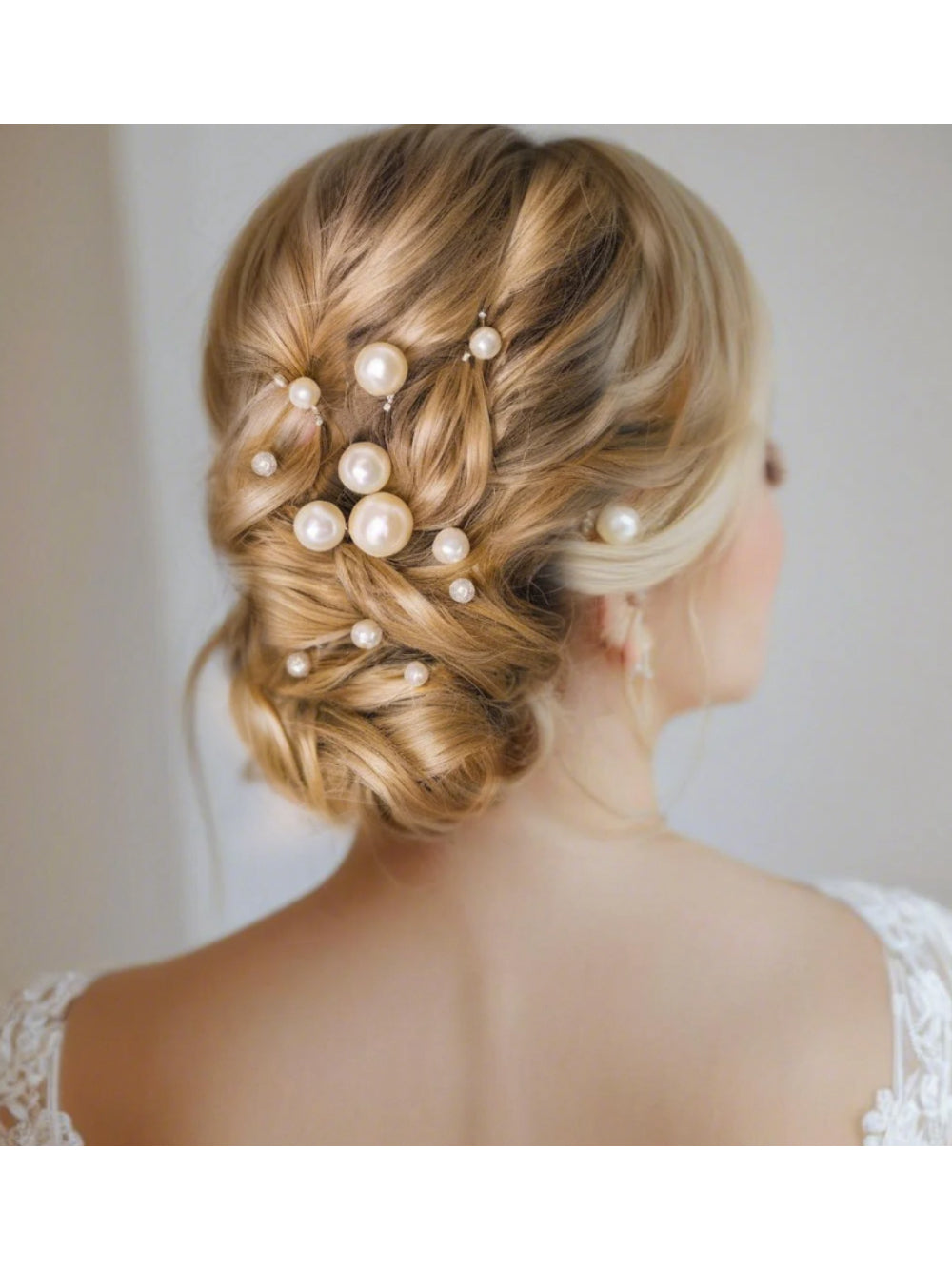 Grinalda de Noiva Conjunto de Perolas 12 Pins Bride Boutique