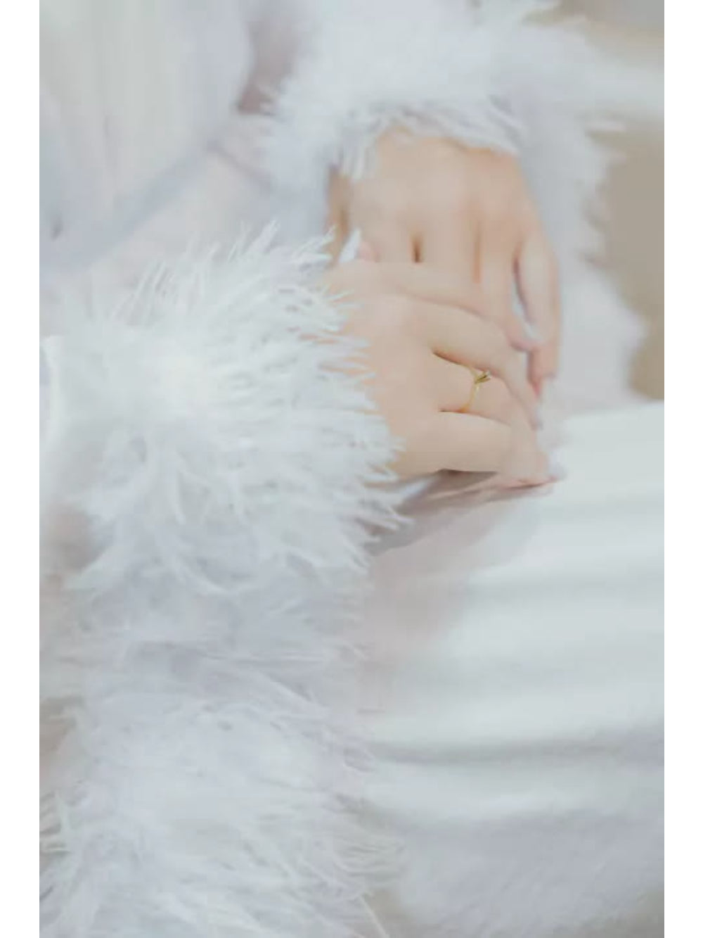 Robe Longo com Plumas Personalizado With My Name