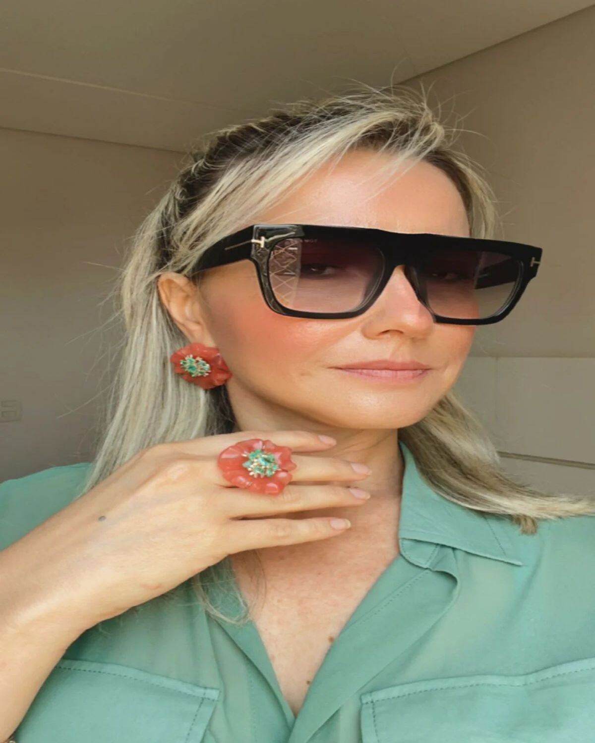 Conjunto Flor De Verano Ajustável Festa Adriana Leite Joias